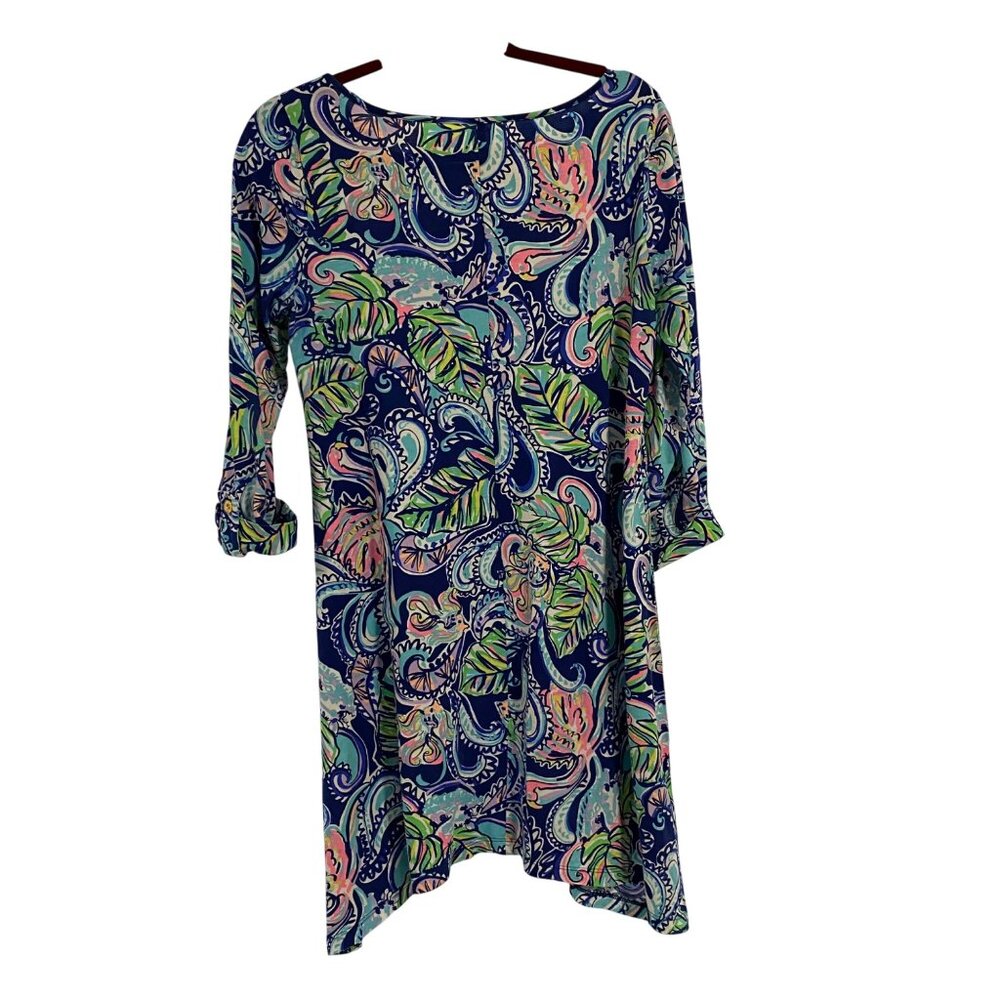 Lilly Pulitzer Edna Swing Dress in Hanging With Fronds Print Size M‎ - Picture 3 of 7